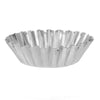 C007 - 10 pcs. Silver Tone Carbon Steel Muffin Cupcake Moulds - Baking Cooking Tool Supplies - Tins - 7.4cm (2 7/8")