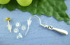 E006 - 1000 pcs (500 Pairs) Clear Transluscent Rubber Earring Back Stoppers - 5mm x 5mm - Cone