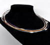 N012 - 10 pcs. Memory Wire Choker Coated Necklaces with Silver Screw Clasp - 18 inch - 1mm - THICK - 10 Colors - HIGH QUALITY