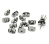 E216A - 20 pcs (10 Pairs) 304 Stainless Steel Earring Nuts Stoppers Backs - 7mm x 4mm - Hypoallergenic! Butterfly Design