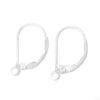 E241B - 100 pcs (50 pairs) Real 925 Sterling Silver Lever Back Earrings - 16mm x 10mm