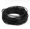 N191 - 10M (32.8 FT) - Black Round REAL Genuine Leather Jewelry Cord - 2mm - 11 yards