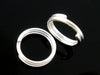 J003 - 800 pcs Double Rings - Silver Plated Split Open Jump Rings - 6mm - 22 Gauge