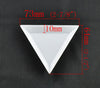 T014 - 10 pcs. White Plastic Sorting Trays for Beads, Charms, Crafts - 2.87 inch - Jewelry Tools