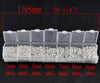 J004 -1500 pcs. Silver Plated Open Jump Rings- 3mm to 8mm - Assortment Box