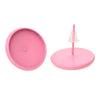 E214A - 10 pcs. Pink Plated Earring Posts Studs Settings Bezels Cabochons Tacks- 14mm Glue Pad Setting