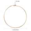 W038 - 10 pcs. 316L Surgical Stainless Steel Rose Gold Wine Charm / Earwire Hoop Rings - 25mm - 20 Gauge (0.8mm Thick)