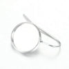 E218 - 10 pcs. Silver Tone Earring Hooks Settings Bezels Cabochons - 12mm Glue Pad Setting - Platinum - 22mm x 14mm