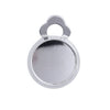 E245 - 20 pcs. Silver Plated Earring Clips Settings Hinged Bezels Cabochons - 10mm Glue Pad Setting