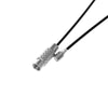 N014 - 10 pcs. Steel Memory Wire Choker Coated Necklaces with Silver Screw Clasp - 18 inch - 1mm - THICK - Black - HIGH QUALITY