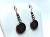E129 - 10 pcs. Antique Copper Earring Dangle Hooks Settings Bezels Cabochons - 12mm Glue Pad Setting - Single Sided