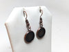 E129 - 10 pcs. Antique Copper Earring Dangle Hooks Settings Bezels Cabochons - 12mm Glue Pad Setting - Single Sided