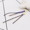 E071 - 2 pcs (1 pair) Gold Filled Ear Nuts - 65mm x 4mm - Earring Stoppers! - Blue Rhinestone - Butterfly