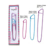 T019 - 3 pcs Aluminum Knitting Stitch Holders - 3 Sizes = 6.3" - 4.75" - 3.5"