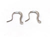 E277 - 2 pcs (1 pair) Real Sterling Silver Earring Hooks with Rhinestones - 17mm x 2mm - by Beadsmith - Gorgeous!