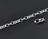 B012 - 10 pcs. Silver Plated Chain Link Bracelets with Lobster Clasps - 7 7/8 in (20 cm) - Style A - Claw Clasps