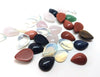 CA714 - 10 pcs Assortment of Stone Embellishment Cabochons - 14x10mm - Teardrop - 14mm x 10mm