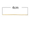 A058 - 100 pcs. Gold Plated Flat Head Pins - 40mm (1.57 inch) x 0.7mm - 21 Gauge