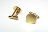 CU022 - Lot of 12 Gold Plated Cuff Links (6 pairs) - 15mm Glue Pad