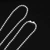 N3001 - 12 pcs. Silver Plated Ball Chain Necklaces - 80cm (31.5") - 2mm Ball