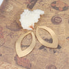 P2004 - 10 pcs. Gold Plated Leaf Metal Pendants Dangle Charms Pendants - 42mm x 25mm (1.65" x 1") - Great for Statement Earrings &amp; Dangles!