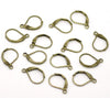 E199A - 20 pcs (10 pairs) Antique Bronze Leverback Earrings - 16x10mm