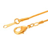 N019 - 10 pcs. Gold Plated Snake Chain Necklaces 18" - (1.2mm) - Claw Clasps - Lobster Clasps