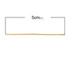 A057 - 100 pcs. Gold Plated Flat Head Pins - 50mm (2 inch) x 0.8mm - 20 Gauge