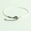 N056 - 20 pcs. White Waxen Waxed Cord Bracelets - 7.25 inch (18.5 cm) - 7 1/4"