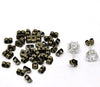 E018 - 100 pcs (50 Pairs) Antique Bronze Ear Nuts - 4mm x 6mm - Earring Stoppers! - Butterfly Design