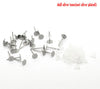 E228 - 200 pieces (100 pairs) 304 Stainless Steel Earring Posts/Bases/Studs/Settings with Rubber Backs - 12mm x 5mm