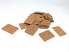 S008A - 50 pcs. Brown Cardboard Paper Jewelry Earrings Earring Rectangle Display Cards Tags Labels - 2 Holes- 35mm x 25mm (1.38" x 1")