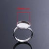 RB002A - 10 pcs. 304 Stainless Steel Cabochon Setting Bezel RING bases - Ring Size 7 US - Glue Pad 10mm - Tarnish Resistant!