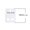 E078 - 100 pcs. White Paper Jewelry Earrings Earring Display Cards Tags Labels - 6 Holes- 45mm x 32mm (1.77" x 1.3")