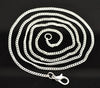 N095 - 12 pcs. Silver Plated Chain Link Necklaces 23 5/8" - (2x3mm)