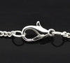 N095 - 12 pcs. Silver Plated Chain Link Necklaces 23 5/8" - (2x3mm)