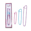 T019 - 3 pcs Aluminum Knitting Stitch Holders - 3 Sizes = 6.3" - 4.75" - 3.5"