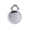 E245A - 10 pcs. Silver Plated Earring Clips Settings Hinged Bezels Cabochons - 10mm Glue Pad Setting