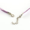 N026 - 15 pcs. Purple Violet Lavender Organza Ribbon Waxen Cord Necklaces- 17 inch (43 cm)