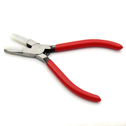 T009 - Plastic Jaw Pliers for Delicate Jewelry - Stainless Steel - 13.5cm (5.3 in)