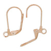 E260 - 50 pcs (25 pairs) Rose Gold Plated Leverback Earrings - 18x11mm