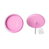 E157 - 50 pcs. Pink Earring Posts Studs Settings Bezels Cabochons Tacks- 10mm Glue Pad Setting
