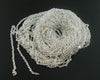 N002 - 12 pcs. Silver Plated Chain Link Necklaces 18" - (3x2mm) - Lobster Clasp