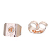 E296 - 500 pcs (250 Pairs) Rose Gold Plated Ear Nuts - 5mm x 4mm - Earring Stoppers! - Butterfly Design