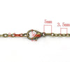 N065 - 12 pcs. Antique Bronze Textured Chain Link Necklaces 16" - (3.5mm x 2.5mm Links) - Lobster Clasps - Claw Clasps
