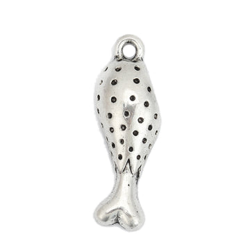 P819 - 10 pcs. Antique Silver Turkey Leg Charms Pendants - 25mm x 9mm