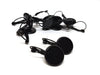 E854 - 10 pcs. Black Earring Clips Settings Lever Back Bezels Cabochons - 10mm Glue Pad Setting