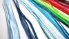 N034 - 15 pcs. Assortment of Organza Ribbon Waxen Cord Necklaces- 17 inch (43 cm)
