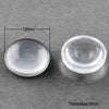 BD194 - 50 pcs Resin Embellishment Cabochons Assortment - 12mm - 5mm Thick - Mix of Clear Transparent Colors! Clear Candy Look