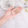A007 - 560 pcs. 304 Stainless Steel Flat, Eye, Ball Head Pins - 30mm, 40mm, 50mm - Assortment Mix - 0.6mm, 0.7mm - 8 Styles